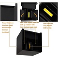 Homelighting Cubo SE-WLL-3K-DG - Lámpara de pared moderna para exteriores