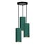 Emibig OUTLET - Odsherred lampe suspendue ronde avec 3 tubes modernes verts 3x E27 - Éclairage parfait pour chaque espace