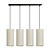 Emibig OUTLET - Nyborg 4 cylindres grande lampe suspendue blanche 4x E27