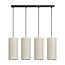 Emibig OUTLET - Nyborg 4 cilinders grote hanglamp wit 4x E27 - Perfecte verlichting voor elke ruimte