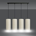 Emibig OUTLET - Nyborg 4 cilinders grote hanglamp wit 4x E27 - Perfecte verlichting voor elke ruimte