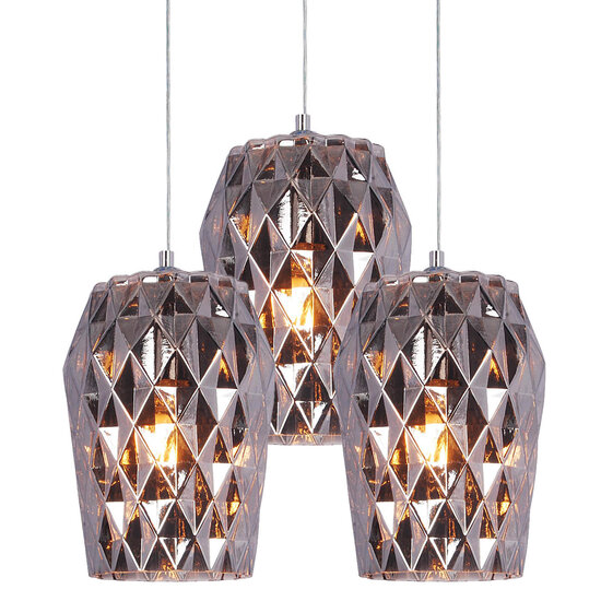 Homelighting Luca SE4288S-03 - Handgemaakte rookglazen hanglamp voor moderne interieurs