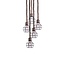 Homelighting GRENADE-5 - Industrial pendant lamp with rope and black metal