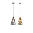 Homelighting Luigi SE4312-01 - Handgefertigte Glaspendelleuchte in Gold und Rauch
