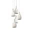 Homelighting Handan SE171-5 - Lámpara colgante moderna de color yeso