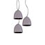 Homelighting Joy SE 155-140-3 - Lámpara colgante de cemento gris vintage para una iluminación acogedora