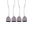 Homelighting Joy SE 155-140-4 - Suspension en ciment gris vintage pour un éclairage chaleureux