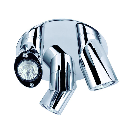 Homelighting Ronto GU12010-3R - Lámpara de pared y techo moderna con acabado en cromo