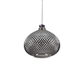 Homelighting Ilenia SE4286-01 - Lámpara colgante de vidrio ahumado hecha a mano para interiores modernos