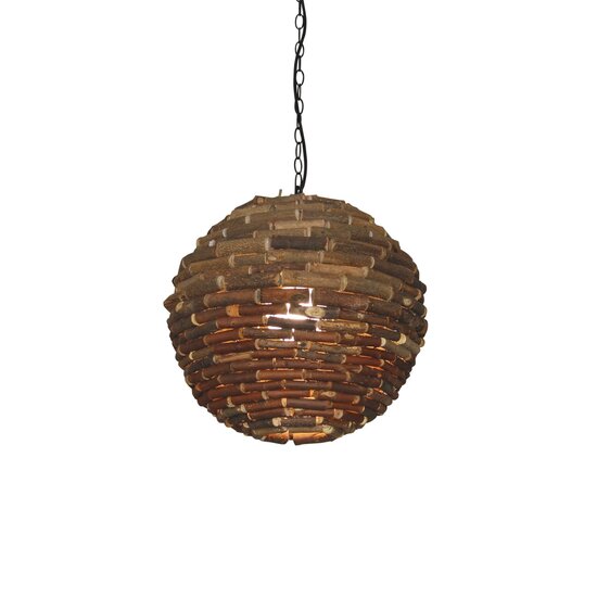Homelighting Ball Talk P001 - Lampe suspendue faite à la main à partir de branches naturelles