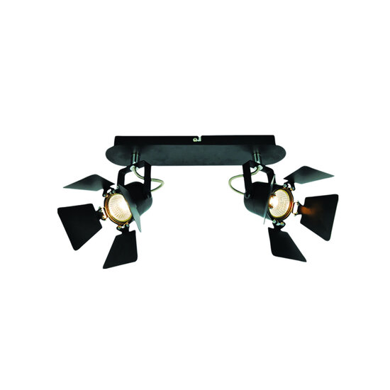 Homelighting Mystik GU12015A -2B - Stilvolle Wand- und Deckenlampe