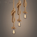 Homelighting Maya SE 147-27 - Stylish pendant lamp made of natural rope