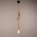 Homelighting Maya SE 147-27 - Stylish pendant lamp made of natural rope
