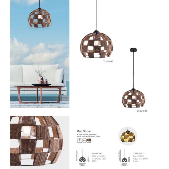 Homelighting BALL Ø20 - Moderne hanglamp voor sfeervolle verlichting