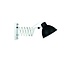 Homelighting Novo P12032-1W(BLACK) - Stilvolle Wandlampe für jeden Raum