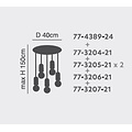 Homelighting Beretta ART2000/1 - Stijlvolle industriële hanglamp voor elke ruimte