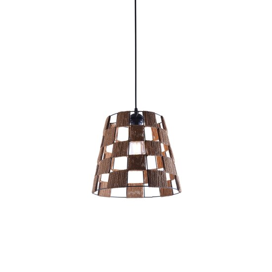 Homelighting TRUMPET Ø30 - Suspension moderne avec métal et corde marron