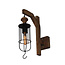 Homelighting HL-303W - Industriële wandlamp met houten basis