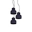 Homelighting Myra SE 153-125-3 - Suspension en ciment noir vintage pour un éclairage d'ambiance