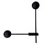 Homelighting HL-3532-4 Fuego Schwarze Wandlampe - Perfekt für einen industriellen Look