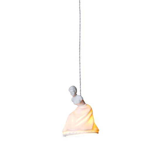 Homelighting Handan SE170-1 - Modern gipskleurige witte hanglamp