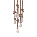 Homelighting Maya SE147-27-5 - Lámpara colgante vintage con cuerda natural