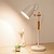 Homelighting YQ-25110 SAM WHITE METAL-WOOD TABLE LAMP