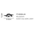 Homelighting Shevy KQ 2626/5 - Lámpara de techo moderna para una iluminación elegante
