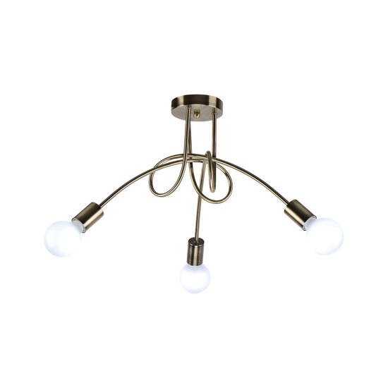 Homelighting Quirky KQ 2627/3 - Lampe de plafond en bronze antique pour une touche moderne