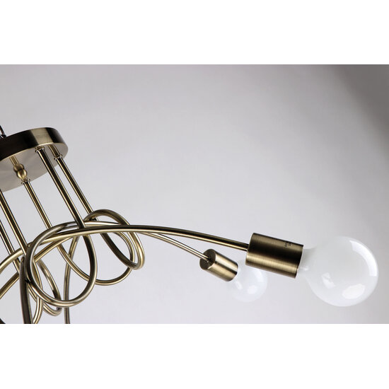 Homelighting Quirky KQ 2627/3 - Lámpara de techo de bronce antiguo para un toque moderno