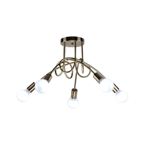 Homelighting Quirky KQ 2627/5 - Antike Bronze-Deckenlampe für einen modernen Akzent