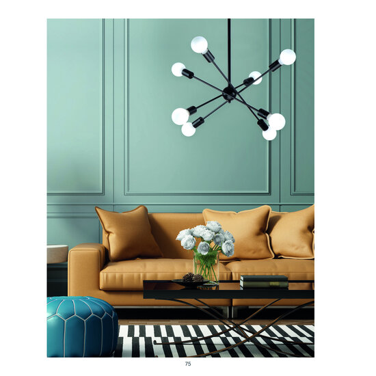 Homelighting Gwen KQ 2629/8 - Modern white pendant light for stylish illumination