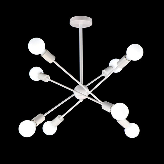 Homelighting Gwen KQ 2629/8 - Moderne weiße Pendelleuchte für stilvolle Beleuchtung