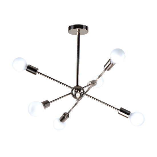 Homelighting Gwen KQ 2629/6 - Moderne weiße Pendelleuchte für stilvolle Beleuchtung