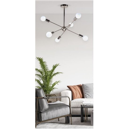 Homelighting Gwen KQ 2629/6 - Moderne weiße Pendelleuchte für stilvolle Beleuchtung