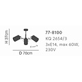 Homelighting Shiro KQ 2654/3 - Elegante Pendelleuchte für stimmungsvolle Beleuchtung