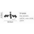 Homelighting Shiro KQ 2654/6 - Stijlvolle metalen wandlamp voor elke ruimte