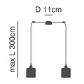 Homelighting Magnum SE21-BR-10-BL2-SH1 - Lámpara colgante moderna para una iluminación elegante