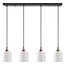 Homelighting Magnum SE21-BR-10-4BL-SH1 - Lámpara colgante moderna para una iluminación elegante