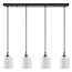 Homelighting Magnum SE21-BR-10-4BL-SH1 - Suspension moderne pour un éclairage élégant