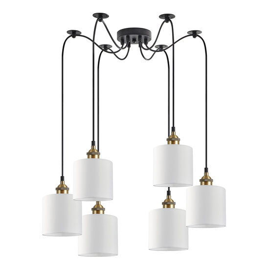 Homelighting Magnum SE21-BR-10-BL6-SH1 - Moderne hanglamp voor sfeervolle verlichting