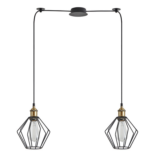 Homelighting Magnum SE21-BR-10-BL2-GR1 - Lámpara colgante industrial elegante