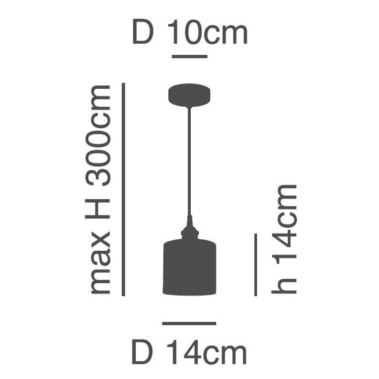 Homelighting Magnum SE21-BR-10-SH2 - Moderne hanglamp voor sfeervolle verlichting