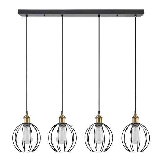 Homelighting Magnum SE21-BR-10-4BL-GR2 - Stijlvolle industriële hanglamp
