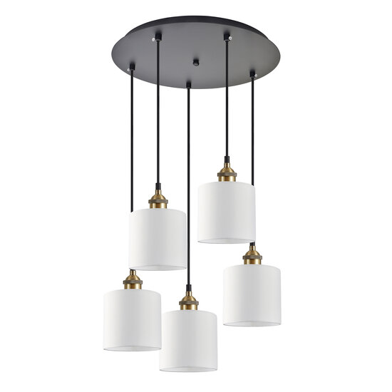 Homelighting Magnum SE21-BR-10-5BL-SH1 - Moderne hanglamp voor sfeervolle verlichting