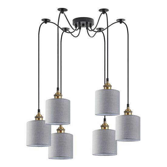 Homelighting Magnum SE21-BR-10-BL6-SH2 - Lámpara colgante moderna para una iluminación elegante