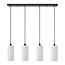 Homelighting Adept Tube SE21-BL-4-4BL-GL3 - Suspension élégante pour tous les espaces