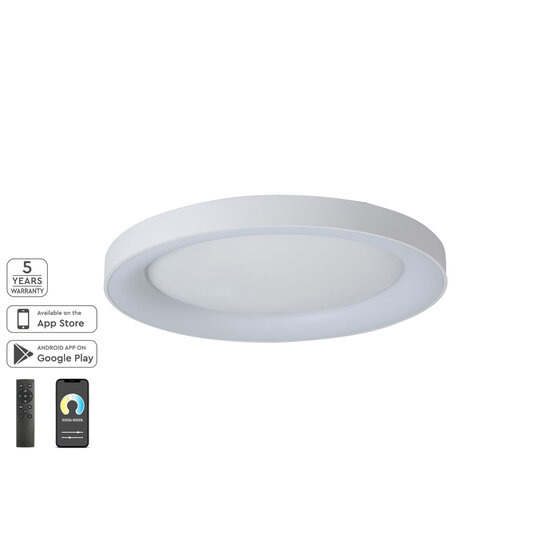 Homelighting Amaya SE LED 80 - Lámpara de techo blanca moderna inteligente