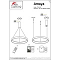 Homelighting Amaya SE LED 80 - Suspension intelligente blanche moderne