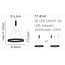 Homelighting Amaya SE LED 60 - Moderne schwarze smarte Pendelleuchte